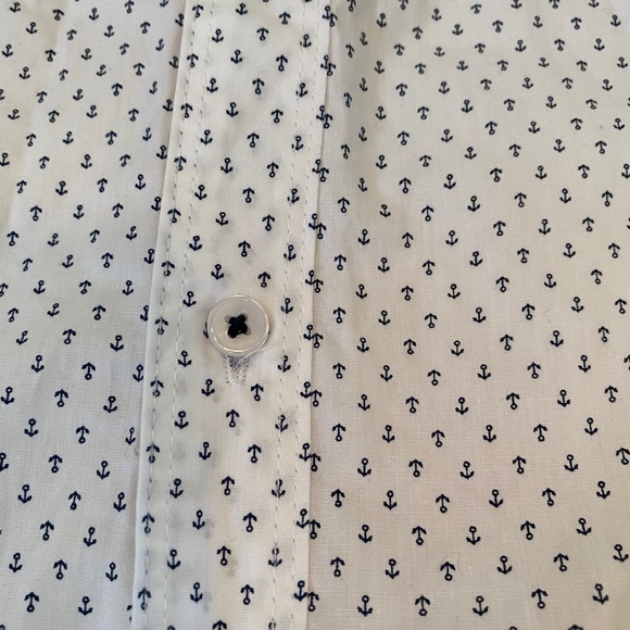 Michael Brandon Small Anchor Button Down TShirt - Picture 3 of 8